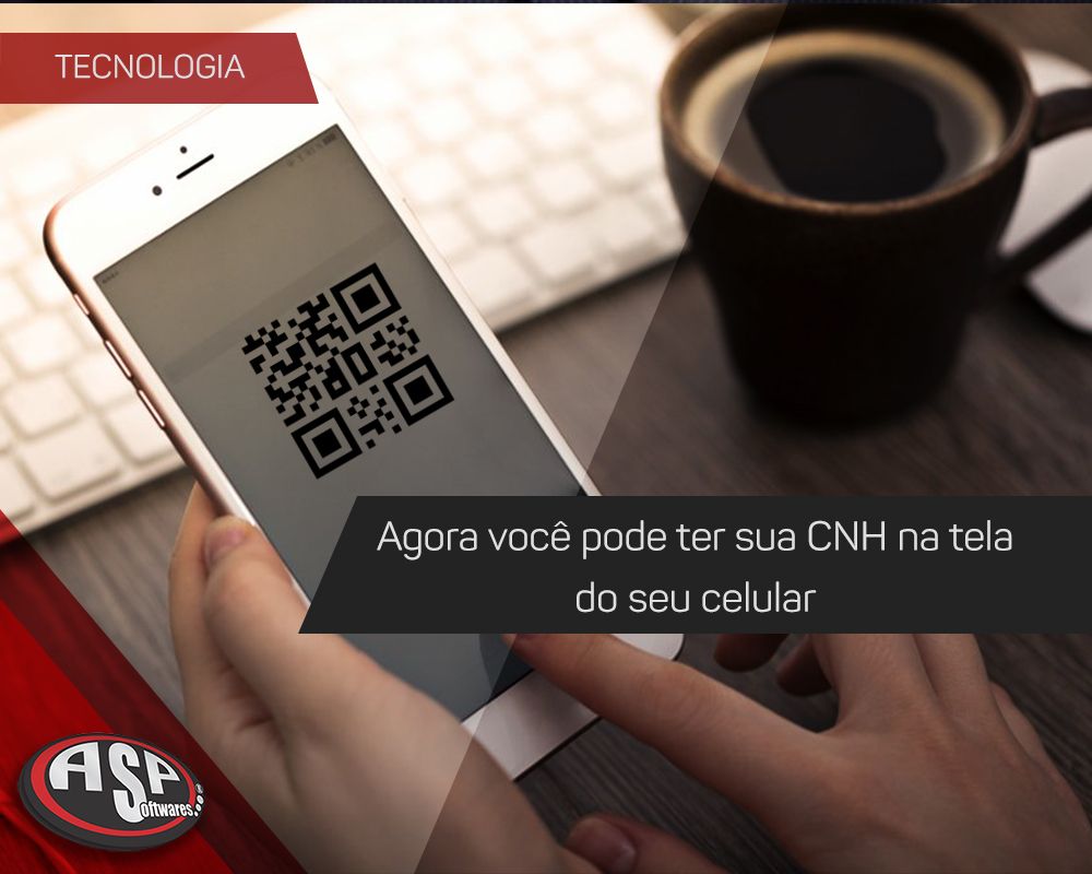 CNH na tela do seu celular